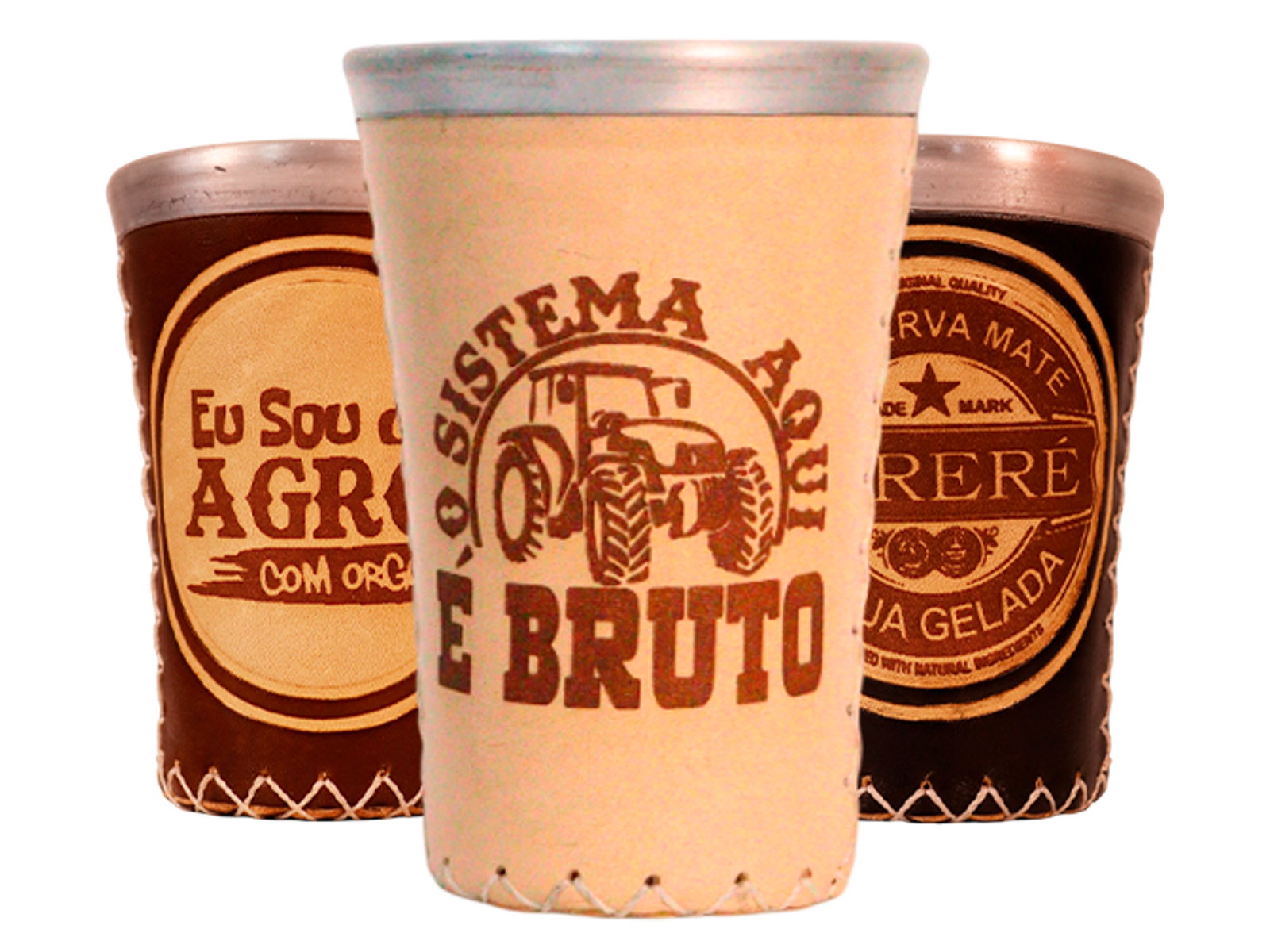 COPO PARA TERERE EM COURO/ GRANDE