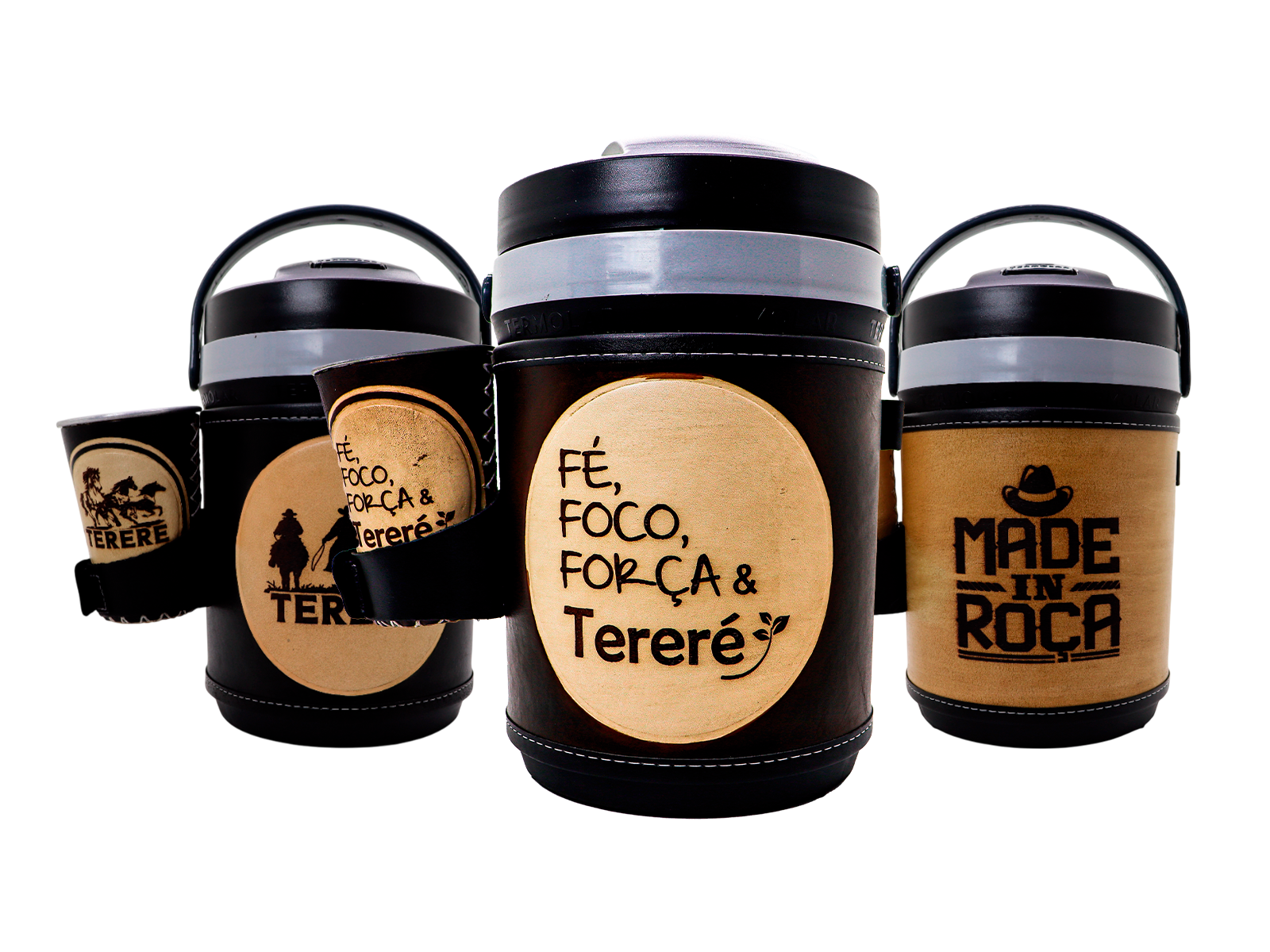 GARRAFA KIT TERERE FLIPTOP COURO 2,5 LTS